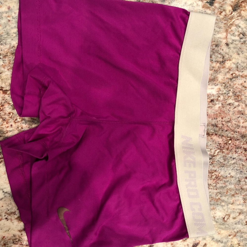 Nike pro shorts in purple. Size M
